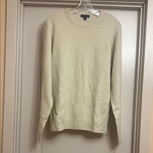 Peter Millar Men's Light Cream Crewneck Sweater